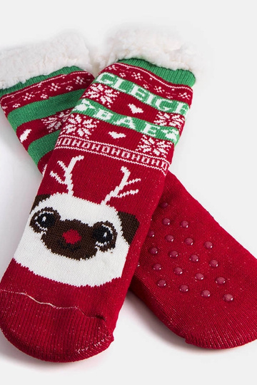 Rote warme Socken mit... 2