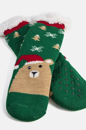 Grüne warme Socken mit... 2