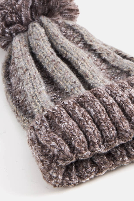 Braune Cormil-Pomponmütze