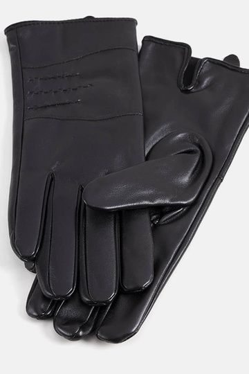 Schwarze isolierte Handschuhe aus Tüll 2