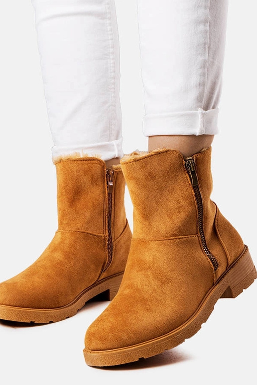 Braune isolierte Stiefel Salona