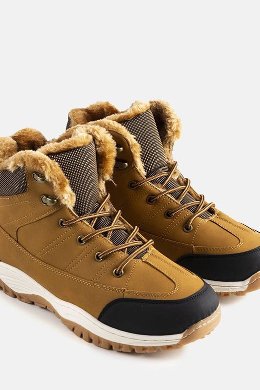 Braune isolierte Violette-Stiefel