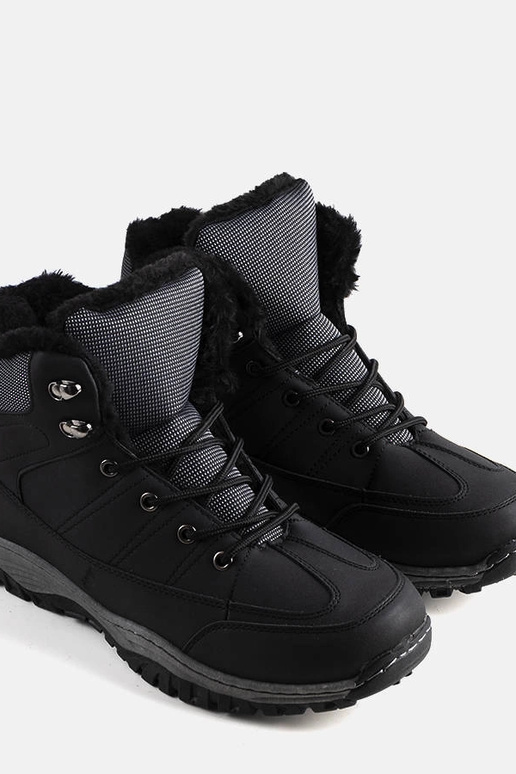 Schwarze Winter-Wanderschuhe, „Violette"