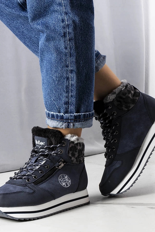 Dunkelblaue Stiefeletten,...