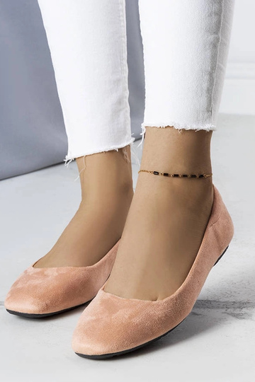 Jules Rosa Ballerinas aus Öko-Wildleder
