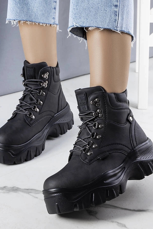 Schwarze Big Star-Stiefel KK274368