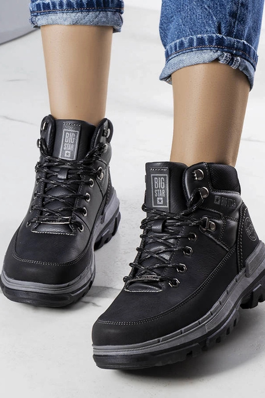 Schwarze Big Star Stiefel KK274222...