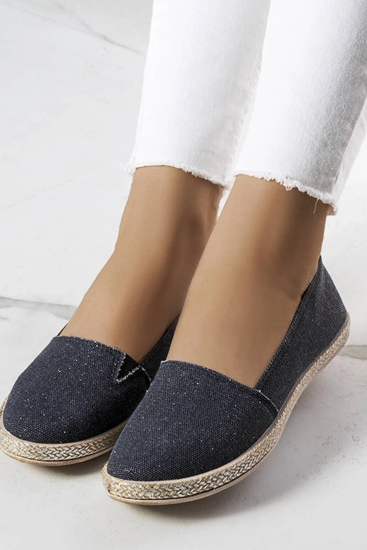 Schwarze Amiral Espadrilles für Damen