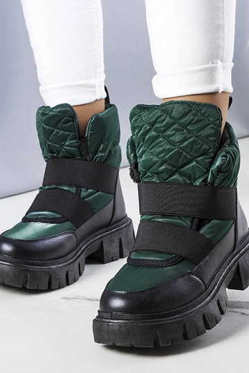 Grüne Winterstiefel zum...