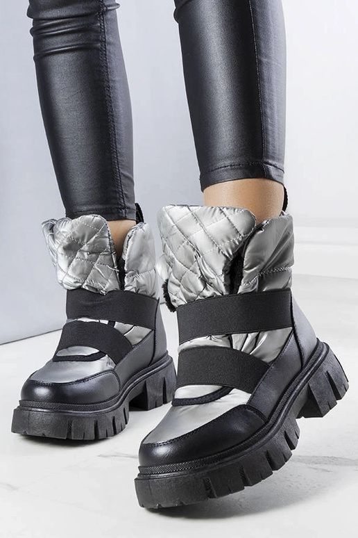 Graue isolierte Schlupfstiefel...