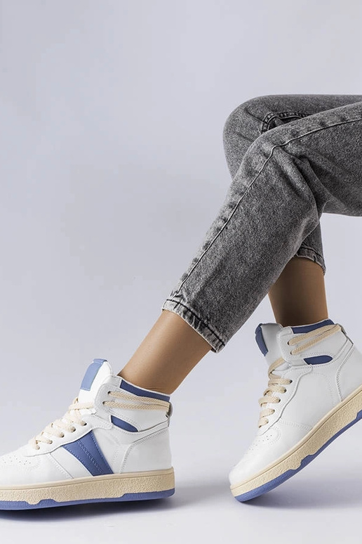 Robins blaue High-Top-Sneakers