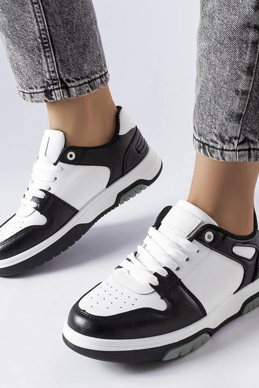 Schwarze Kristie Plateau-Sneakers