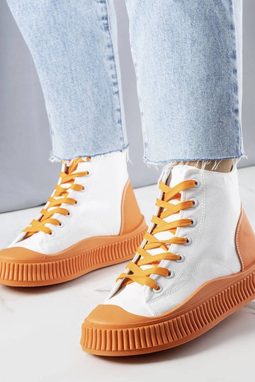 Plateau-Sneakers „Terri“ in Orange