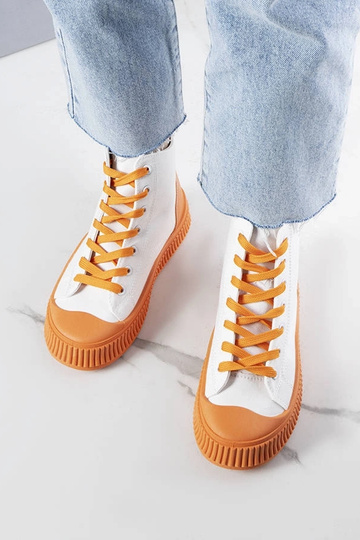 Plateau-Sneakers „Terri“ in Orange 2