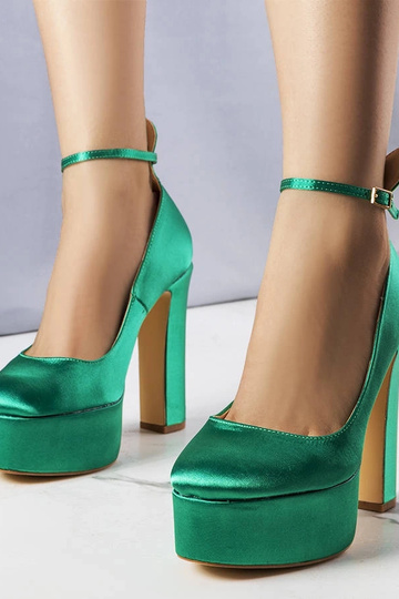 Grüne High Heels mit hohem Absatz, „Lila"