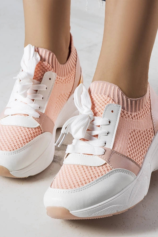 Ann's rosa Keil-Sneakers