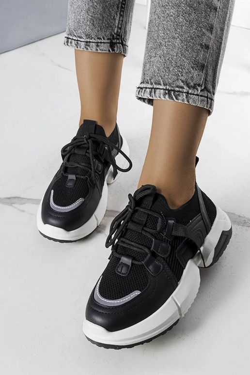 Schwarze Socken-Sneakers „Peggy“