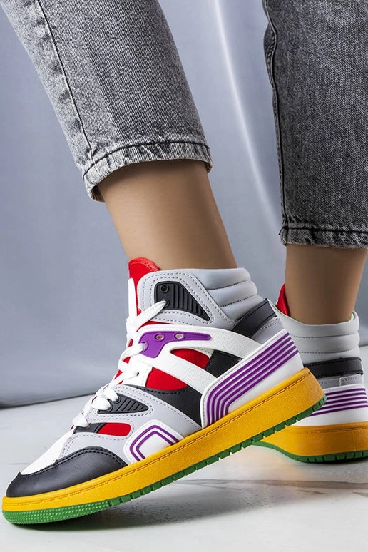 Schwarze hohe Marjorie-Sneakers