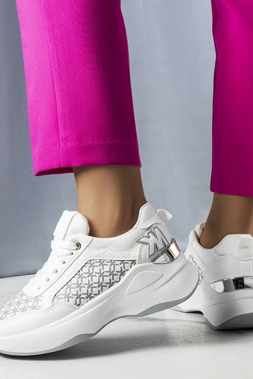 Weiße Sneaker mit Margie-Monogramm