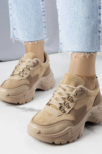 Beige Sneaker im...