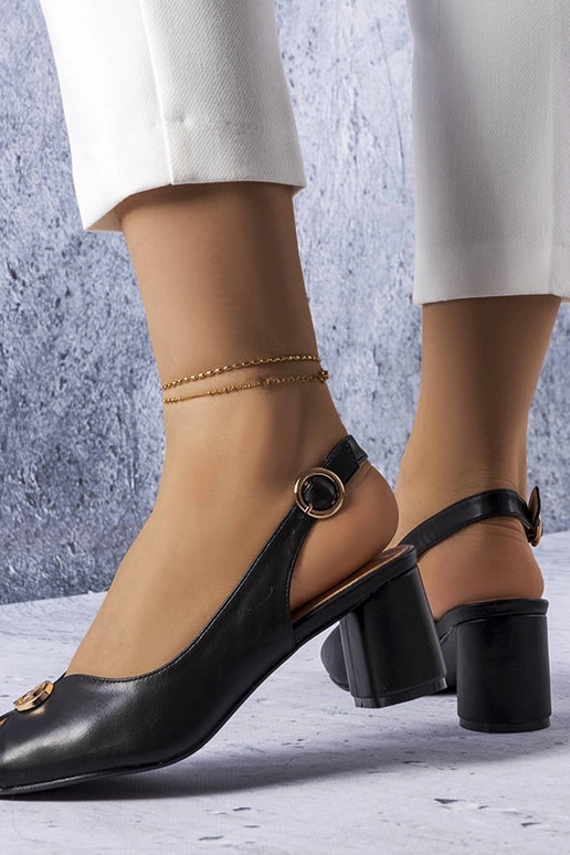 Schwarze elegante Grimard-Sandalen Schwarze elegante Grimard-Sandalen