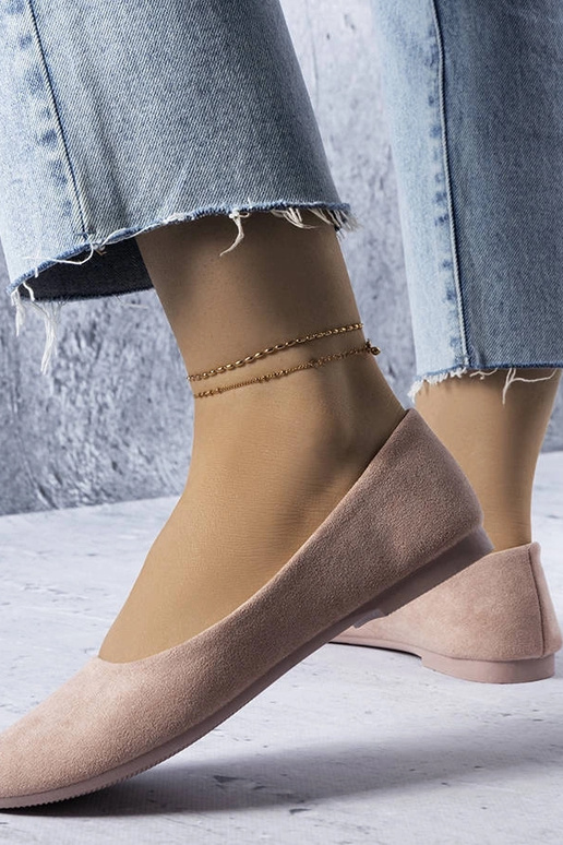 Rosa Ballerinas mit Ledersohle... Rosa Ballerinas mit Ledersohle...