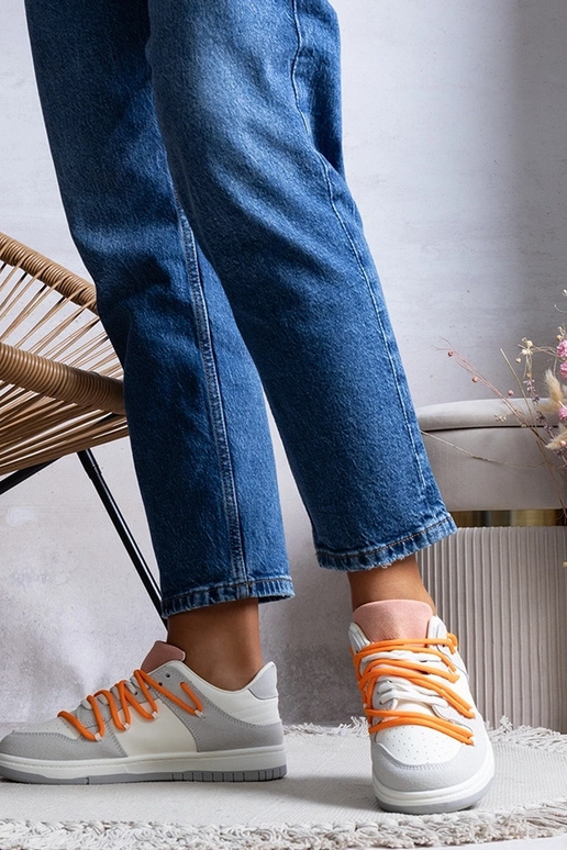 Graue Damen Sneaker, Schnürsneaker,...