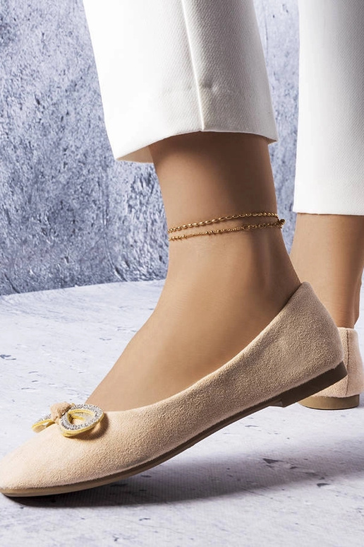 Beige Ballerinas mit Schleife Gaillou Beige Ballerinas mit Schleife Gaillou