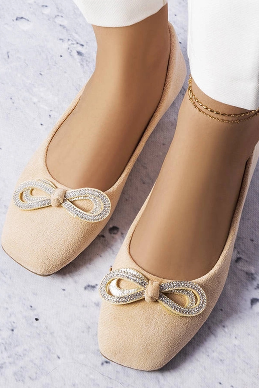 Beige Ballerinas mit Schleife Gaillou Beige Ballerinas mit Schleife Gaillou