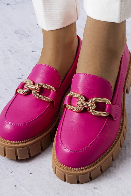 Rosa Halbstiefel mit goldener... Rosa Halbstiefel mit goldener...