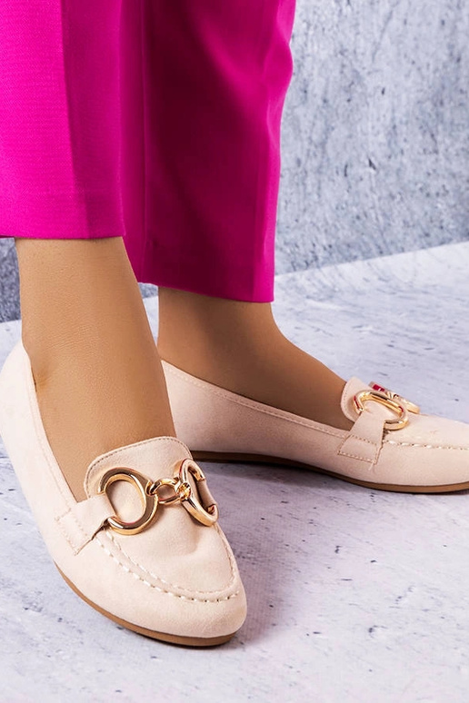 Beige klassische Slipper Pitre