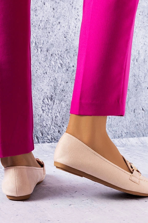 Beige klassische Slipper Pitre