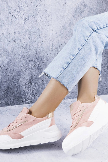 Rosa Kunstvelours-Sneaker...