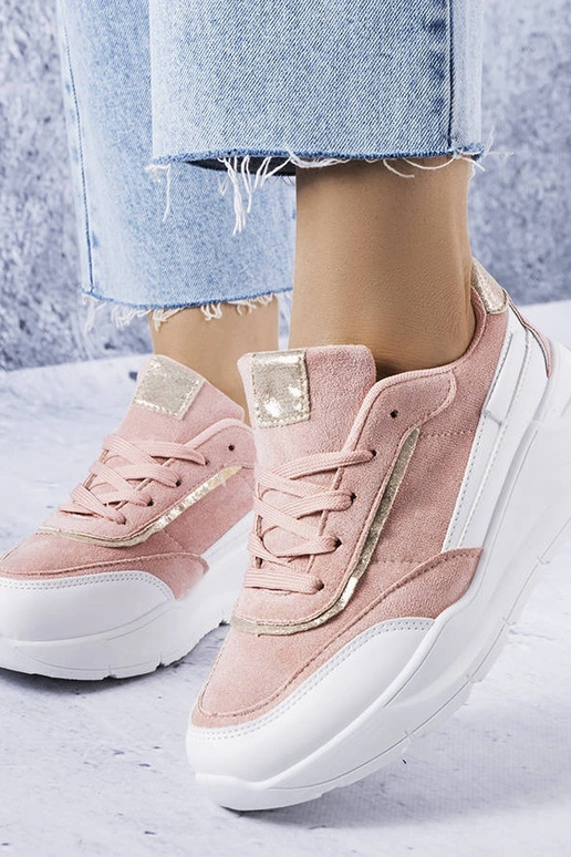 Rosa Kunstvelours-Sneaker Dupuis