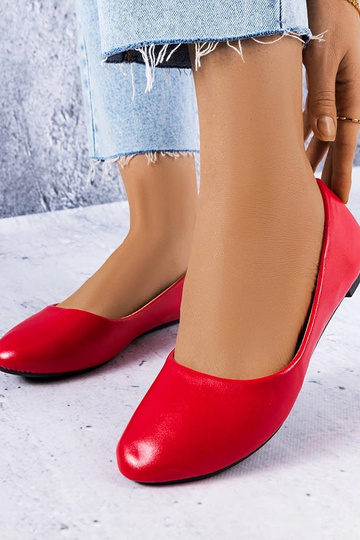 Rote klassische Ballerinas Narcisse