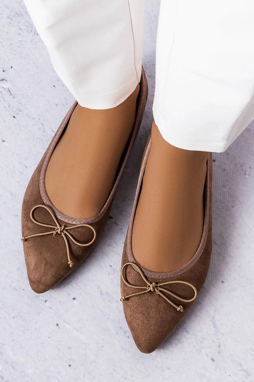 Braune Ballerinas mit spitzer Spitze... Braune Ballerinas mit spitzer Spitze...