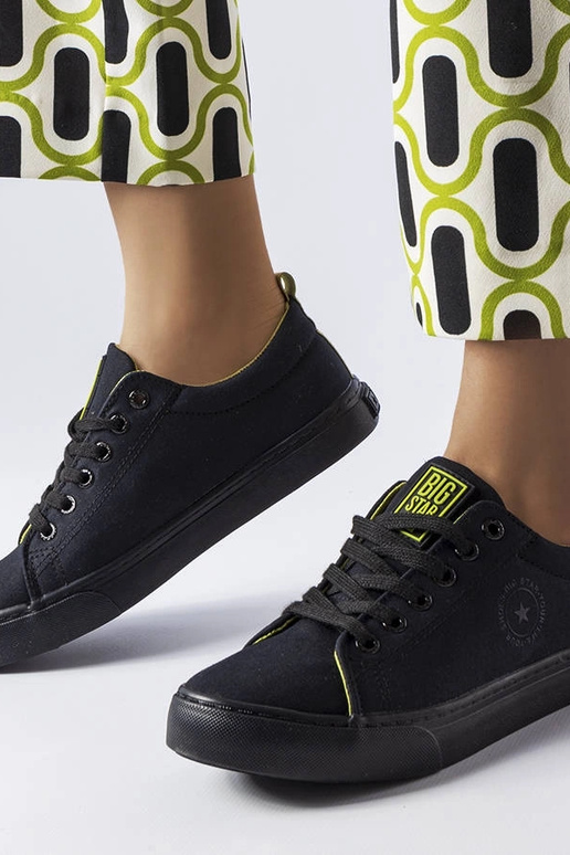 Schwarze Stoff-Sneaker Big Star LL274247