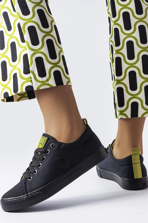 Schwarze Stoff-Sneaker Big Star LL274247