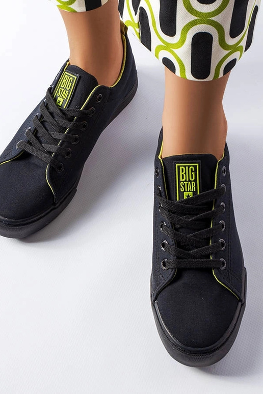 Schwarze Stoff-Sneaker Big Star LL274247