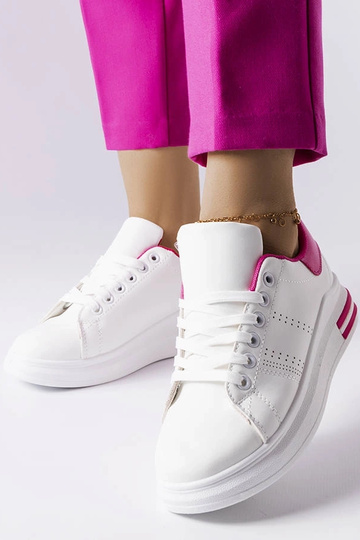 Weiße Sneaker mit rosa... 2