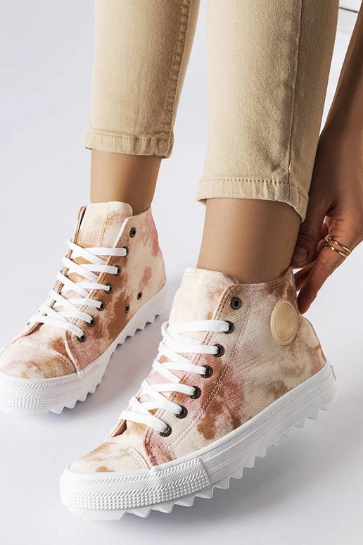 Beige gemusterte Big Star Sneakers...