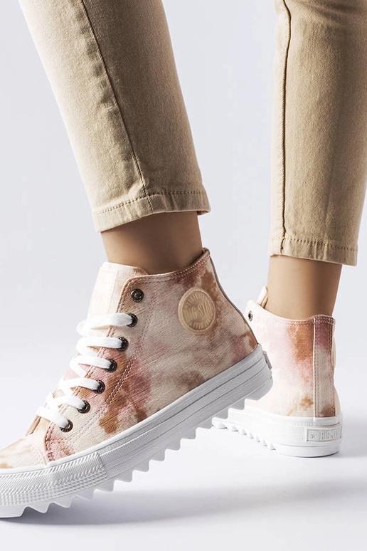 Beige gemusterte Big Star Sneakers...