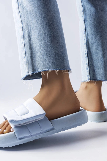 Blaue Flip-Flops Aleron mit Klettverschluss 2