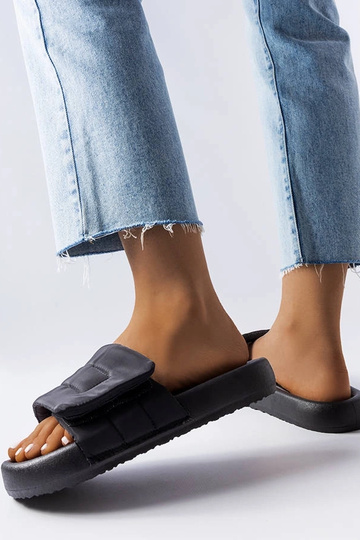 Schwarze Slipper mit... 2