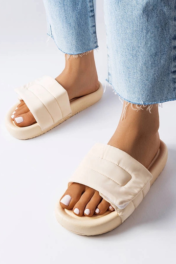 Beige Flip-Flops mit...