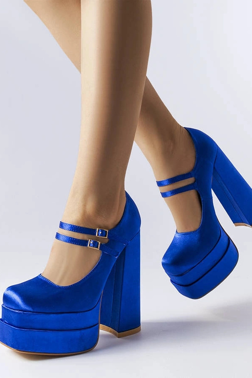 Gabriel blaue Pumps mit hohem Absatz