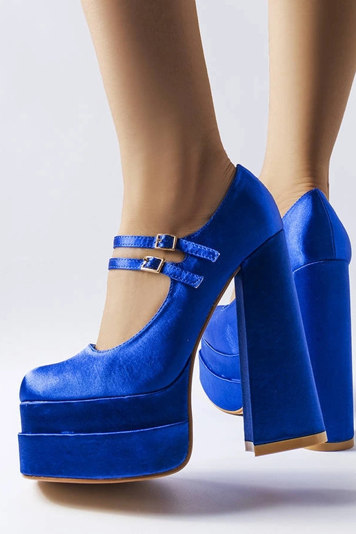 Gabriel blaue Pumps mit hohem Absatz