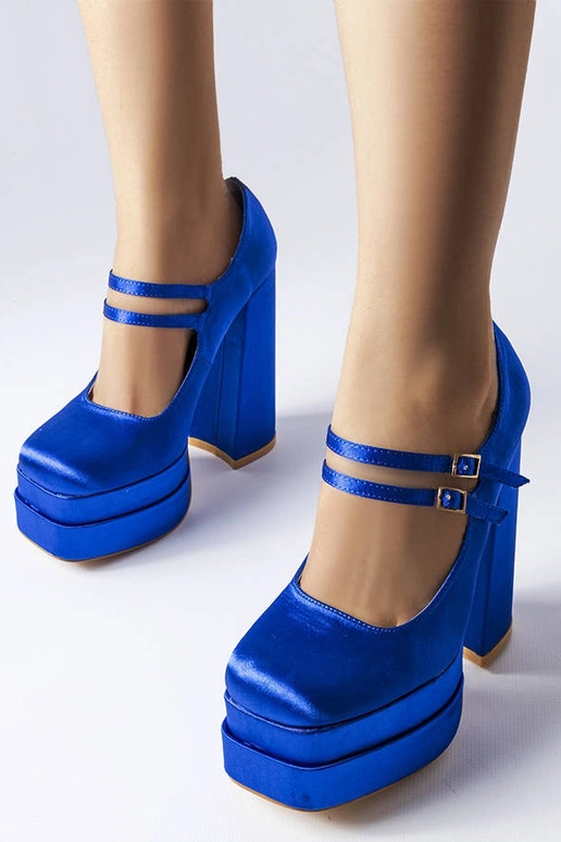 Gabriel blaue Pumps mit hohem Absatz