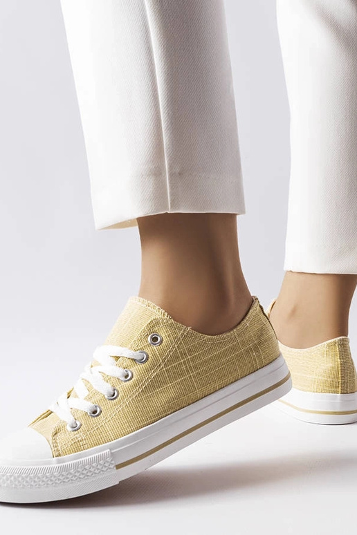 Sneaker „Vignette“ in Gold mit Glitzer