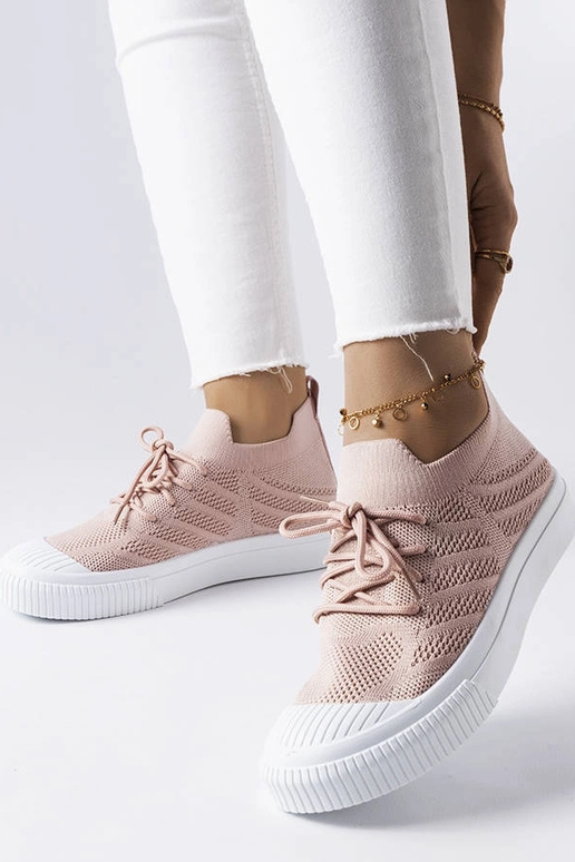 Rosa Schuhe aus elastischem Material,...